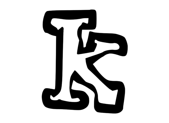Bold Punk Hand Drawn Mono Letter K Review