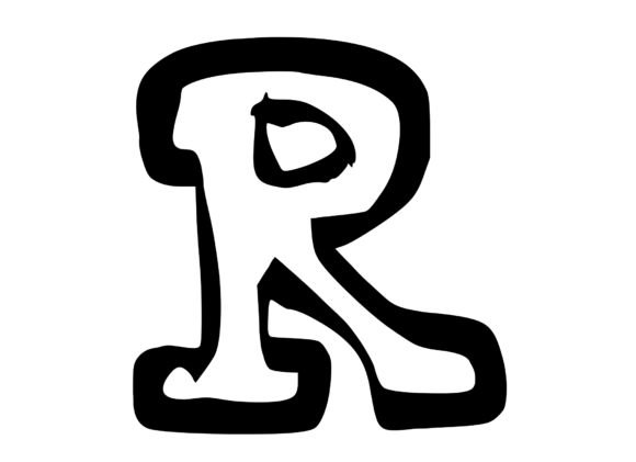 Bold Punk Hand Drawn Mono Letter R Review