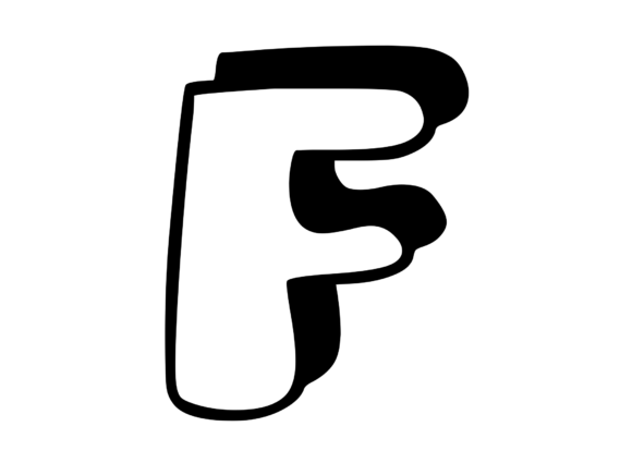Friendly Shaded Comic Hand Drawn Mono F