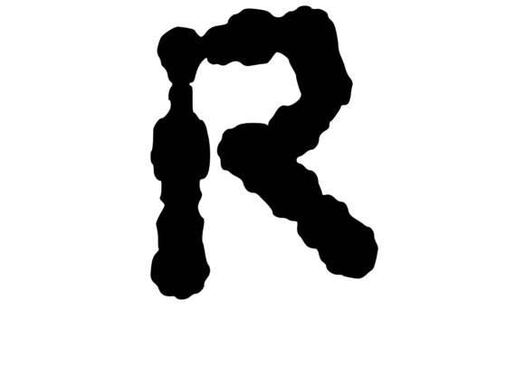 Ink Blot Stain Mono Letter R Review